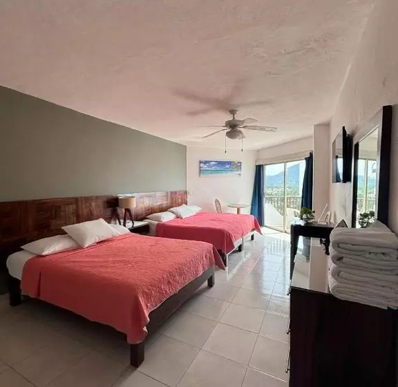 Hotelli Enna Inn Ixtapa Habitación Vista Al Mar