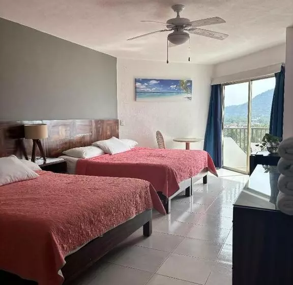 Hotelli Enna Inn Ixtapa Habitación Vista Al Mar