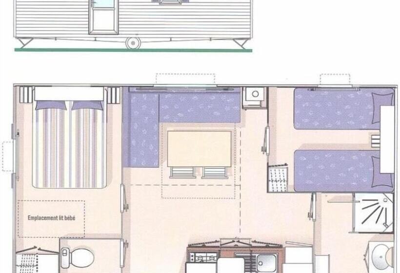 ホテル Camping Echo Du Malpas