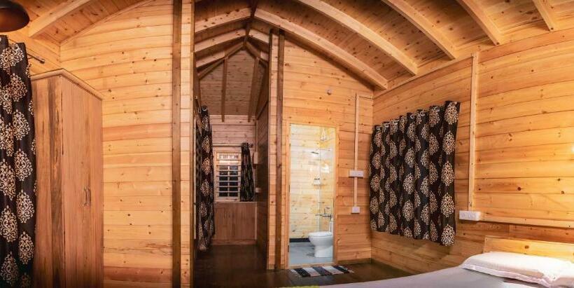 צימר Green Chromide River View Wooden House