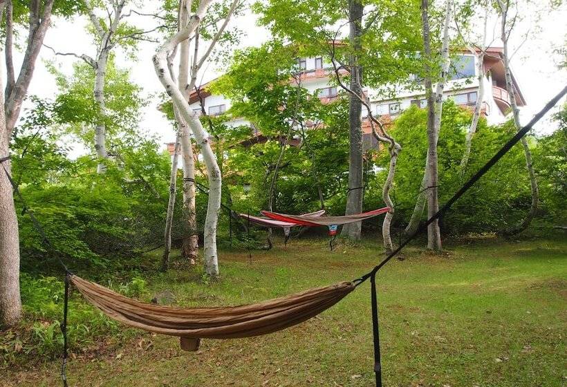 בית מלון כפרי Okushiga Lodge Yama No Manimani