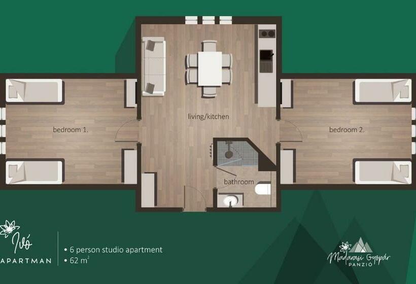 ベッドアンドブレックファースト Madarasi Gyopár Panzió