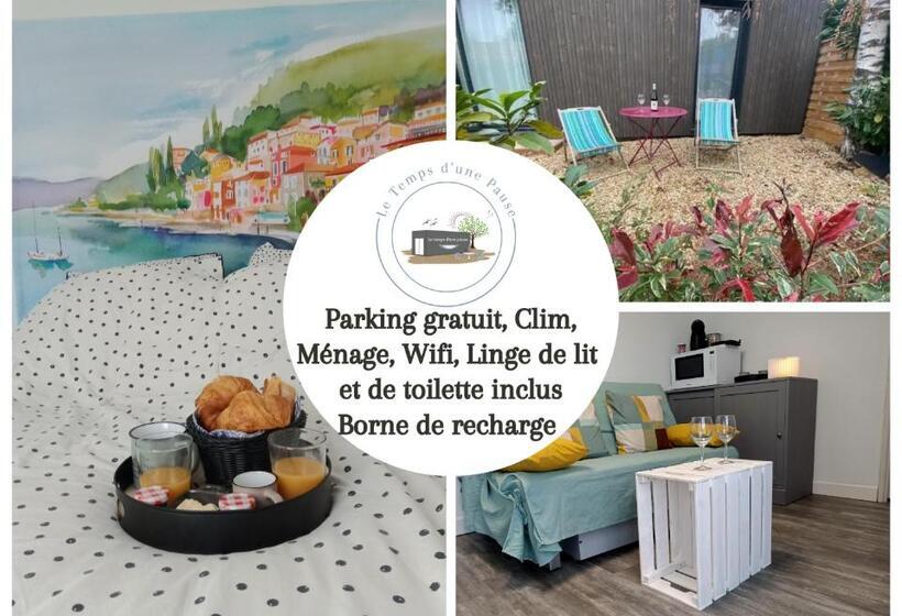 Пансион Studio De Jardin Le Temps D Une Pause Jusqu à 4 Personnes En Face Du Beaujolais   Climatisation Et B