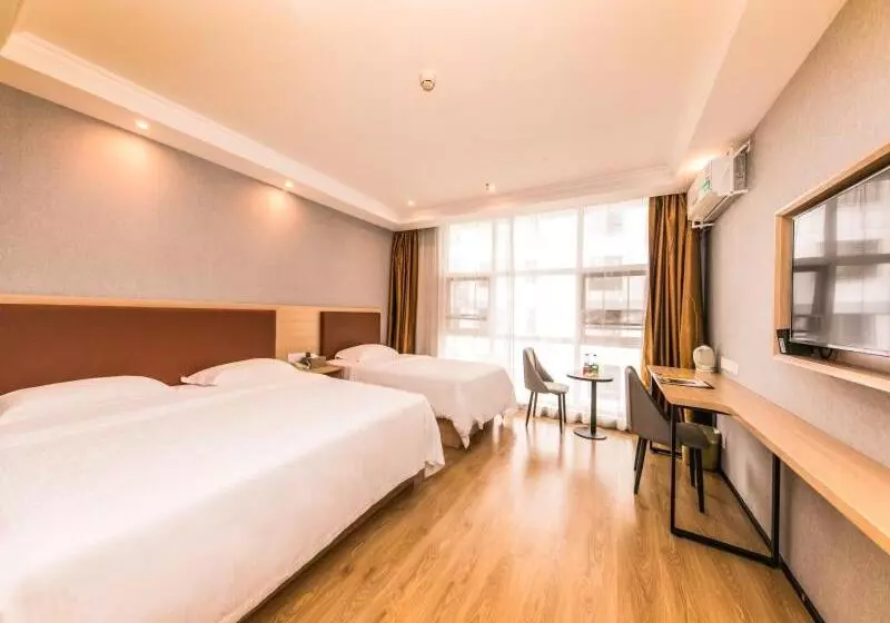 Hotelli Greentree Inn Anhui Hefei Binhu New District Convension And Exhibition Center Wanquanhe Road Express