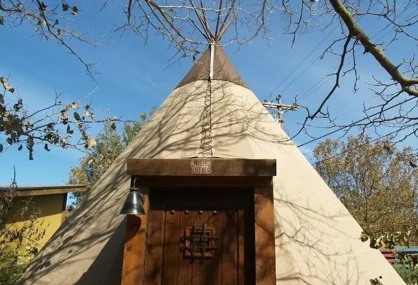ホテル Painted Pony Tipi 3 On Guadalupe River  Campsite