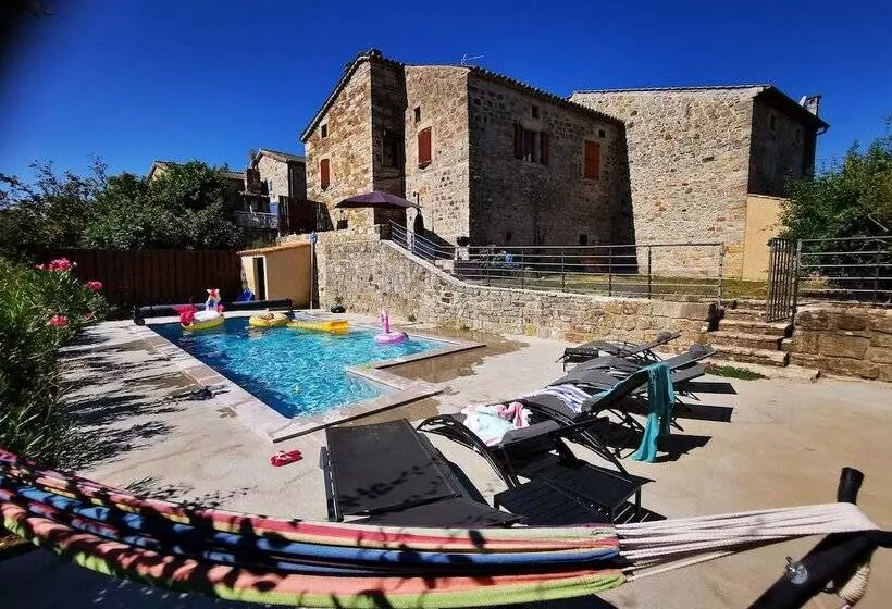 ペンション Magnifique Gîte En Pierres 6 Personnes Avec Piscine Privée Ardèche Plein Sud