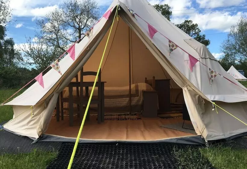 Glamping At The Homestead   Ensuite Bell Tent