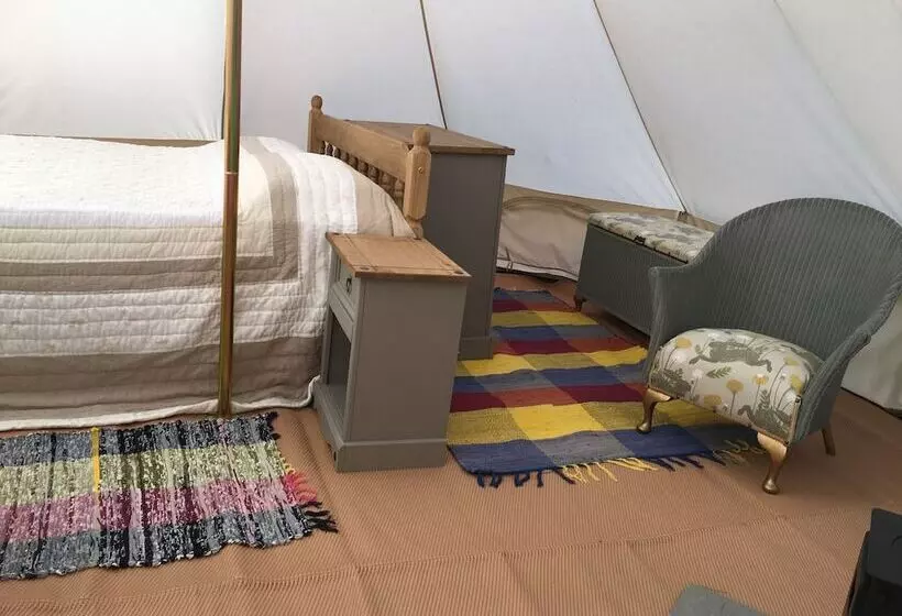 Glamping At The Homestead   Ensuite Bell Tent