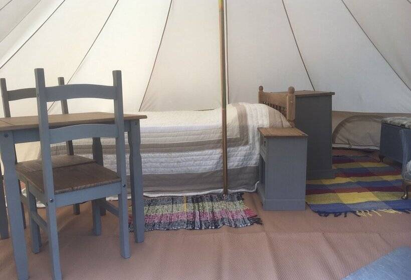Glamping At The Homestead   Ensuite Bell Tent