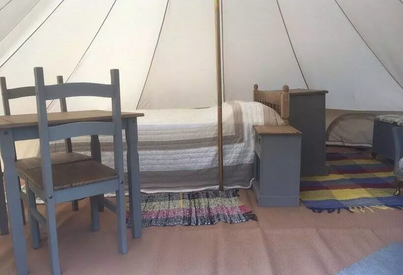 Glamping At The Homestead   Ensuite Bell Tent