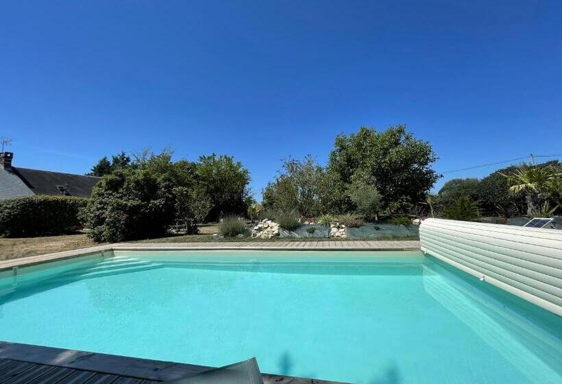 مبيت وإفطار Chambres D Hôtes Avec Piscine Et Spa La Folière Saumur