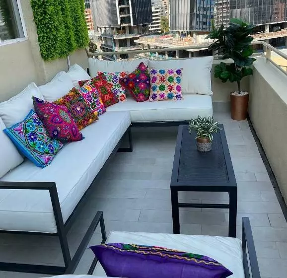 Apartament Condo Amueblado, Encomenderos 200 El Golf, Las Condes Santiago Con Vista Al Costanera Cen