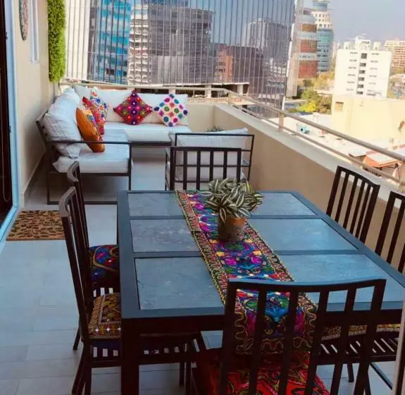 Apartament Condo Amueblado, Encomenderos 200 El Golf, Las Condes Santiago Con Vista Al Costanera Cen