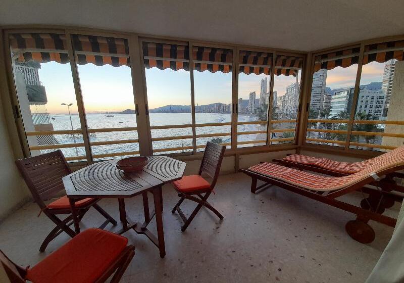 Epic Views Across Benidorm  Walk To The Beach  Tennis Court  Pool  Sleeps 4  Wifi & Netflix Plus Air