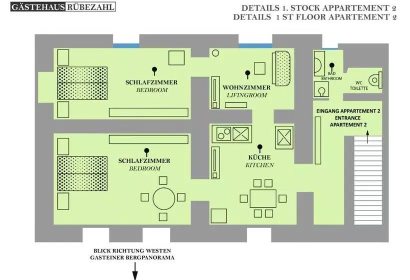 ホテル Gästehaus Rübezahl