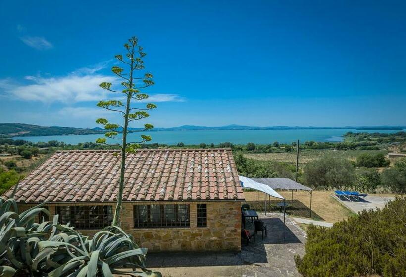 Poloturisticoumbria Rustico Con Piscina Vista Lago