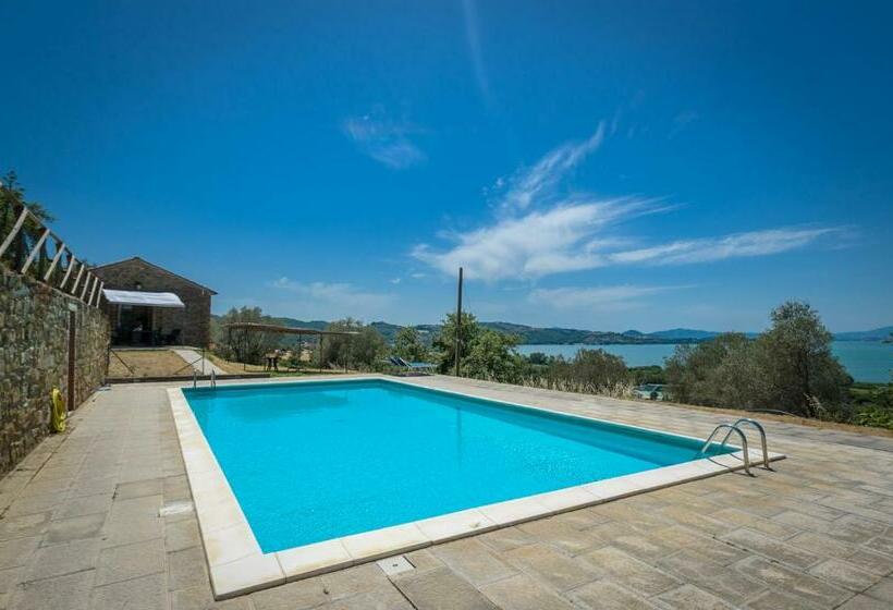 Poloturisticoumbria Rustico Con Piscina Vista Lago