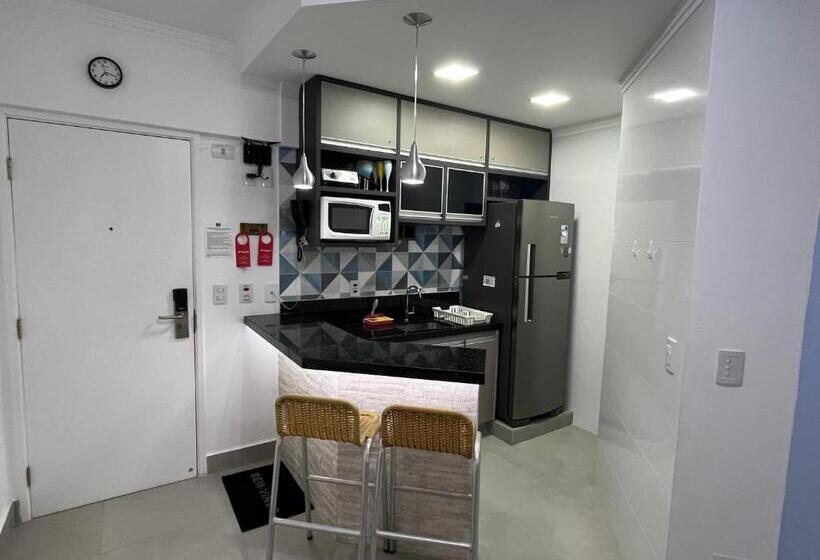 هتل Flat Riviera Com Vista Mar A 150m Da Praia !