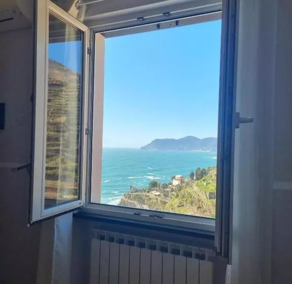ペンション Aria Di Mare, Manarola   Camere Con Vista Mare!