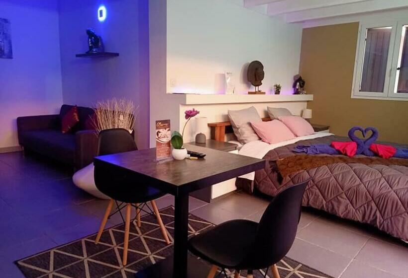 민박 Mas La Farelle Chambre D Hote,fitness & Salle De Jeux Gratuite & Spa En Supplément