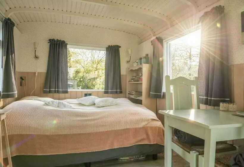 ベッドアンドブレックファースト Pipowagen Elsebein Groningen Westerwolde Unieke Ligging Met Eigen Tuin En Vrij Uitzicht Over Veld Na