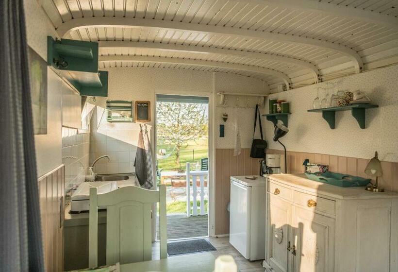 Bed and Breakfast Pipowagen Elsebein Groningen Westerwolde Unieke Ligging Met Eigen Tuin En Vrij Uitzicht Over Veld Na