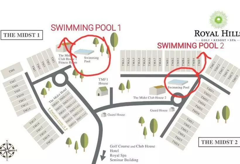 リゾートホテル The Midst@ Royal Hills Nakornayok
