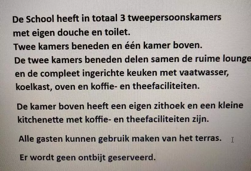 ペンション Logement De School Middelburg