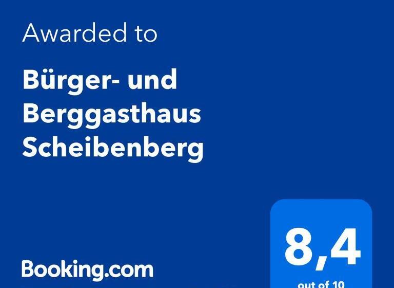 酒店 Bürger  Und Berggasthaus Scheibenberg