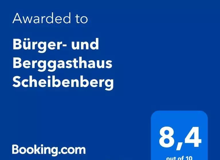 Hotelli Bürger  Und Berggasthaus Scheibenberg