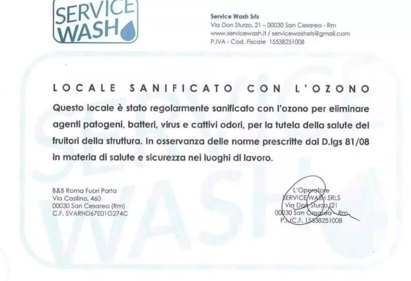 Aamiaismajoitus (B&B) Roma Fuori Porta