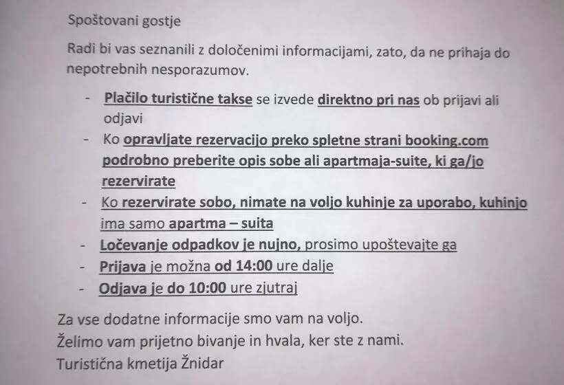 پانسیون Guest House žnidar