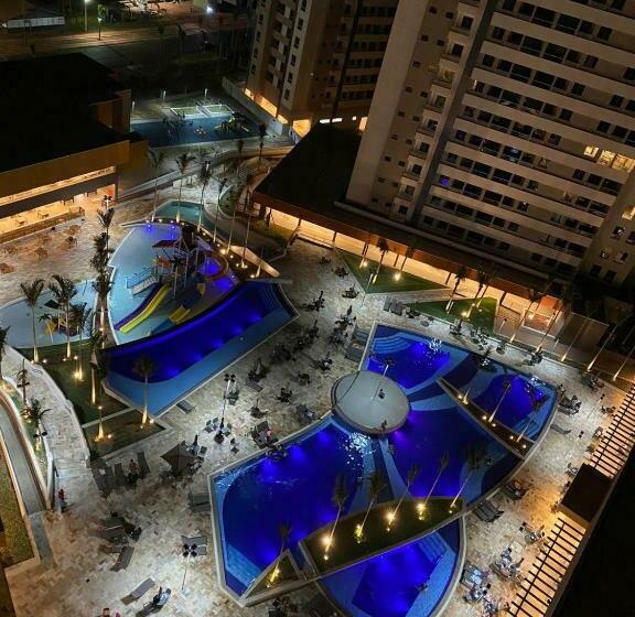 ホテル Apartamento No Solar Das águas Resort Em Olímpia Sp