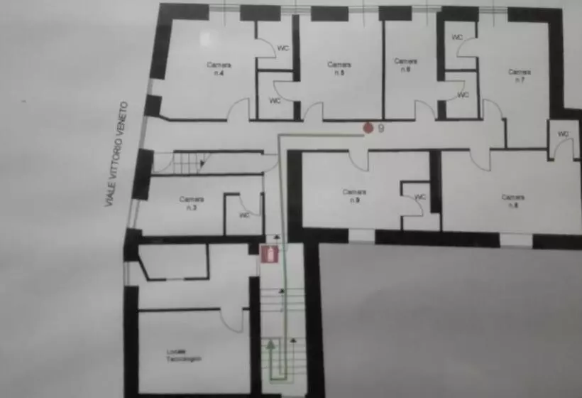 ホテル Albergo Ristorante Pizzeria Del Viale