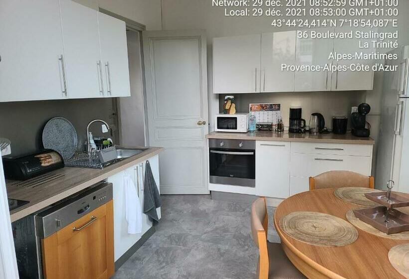 ペンション 1 Chambre Paisible à La Trinité Proche De Nice Et Monaco