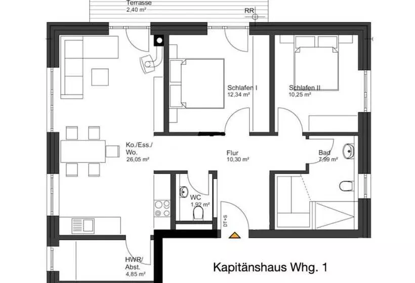 ホテル Kapitänshaus 1