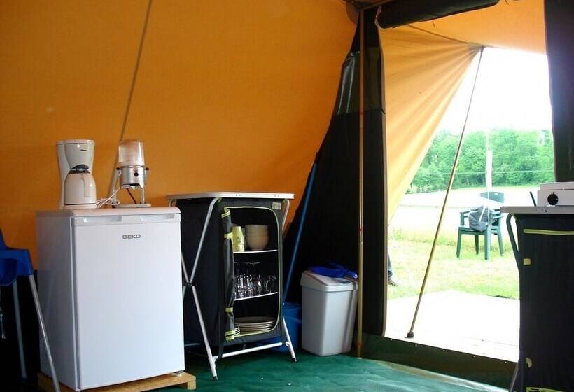 酒店 Camping La Croix Badeau Tentes équipées