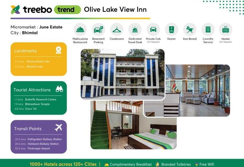 ホテル Treebo Olive Lake View Inn June Estate Bhimtal