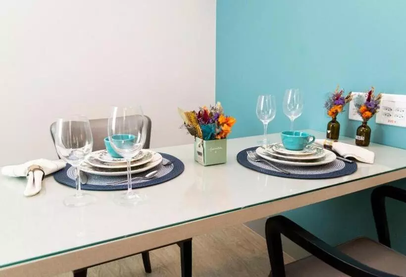 202 Flat Beira Mar Av Boa Viagem Com Cozinha