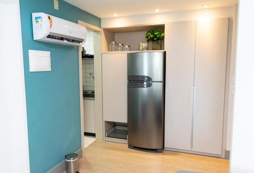 202 Flat Beira Mar Av Boa Viagem Com Cozinha