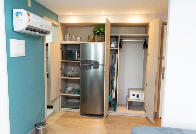 202 Flat Beira Mar Av Boa Viagem Com Cozinha