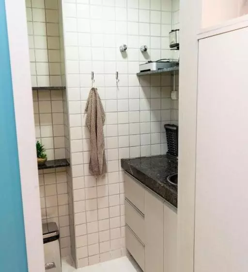 202 Flat Beira Mar Av Boa Viagem Com Cozinha