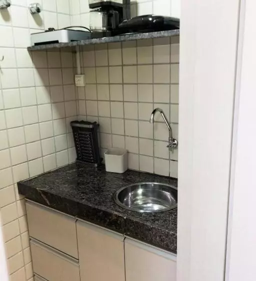 202 Flat Beira Mar Av Boa Viagem Com Cozinha