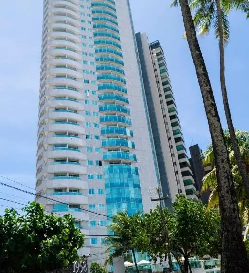 202 Flat Beira Mar Av Boa Viagem Com Cozinha