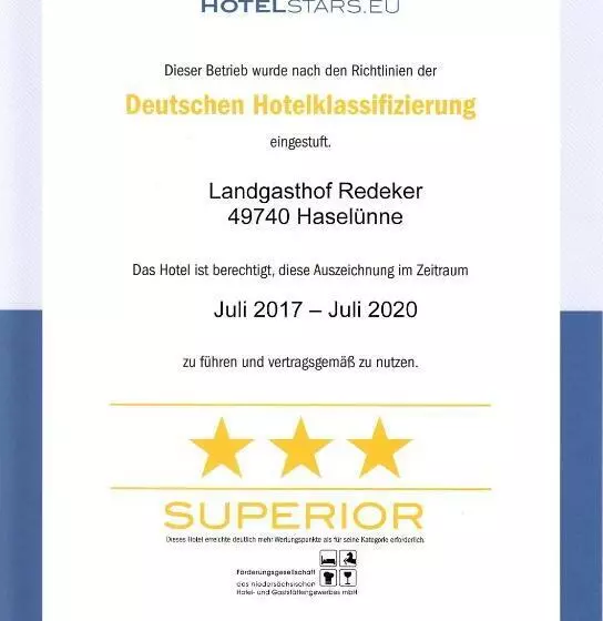 膳宿费 Landgasthof Redeker