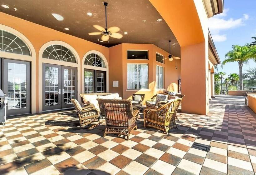 Impressive Waterfront Retreat Near Disney With Cinema Room   5bd/4ba Ph   Rav5341