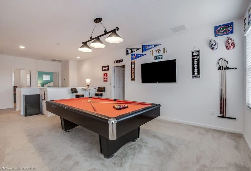 Impressive Waterfront Retreat Near Disney With Cinema Room   5bd/4ba Ph   Rav5341