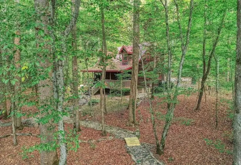 Elk Run On Cosby Creek   2 Bedrooms, 2 Baths, Sleeps 7 Cabin By Redawning