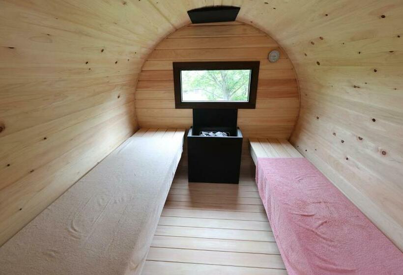 펜션 淡路島でサイコーのととのうを体験出来るサウナ宿たんざ二種類のフィンランドサウナを体験できます