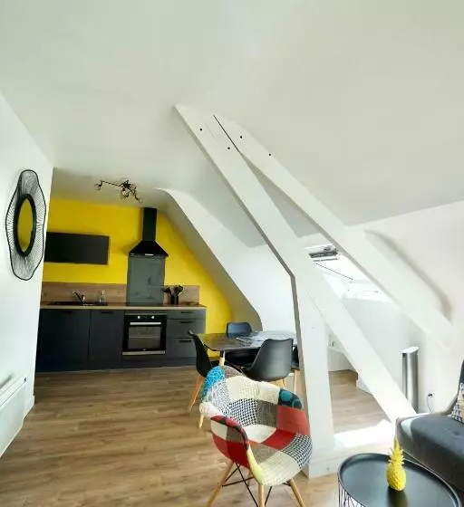 La Lucarne Au Centre Ville Avec Parking Privé Et Ascenseur